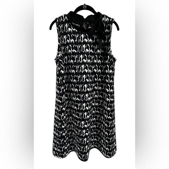 Karl Lagerfeld black and white midi dress Size: 10 - Picture 1 of 6